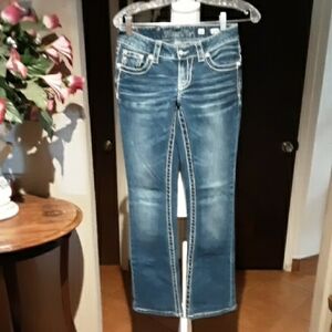 Miss Me Blue Boot Cut Jeans - Altered